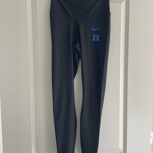 Duke Nike Black and Blue Leggings